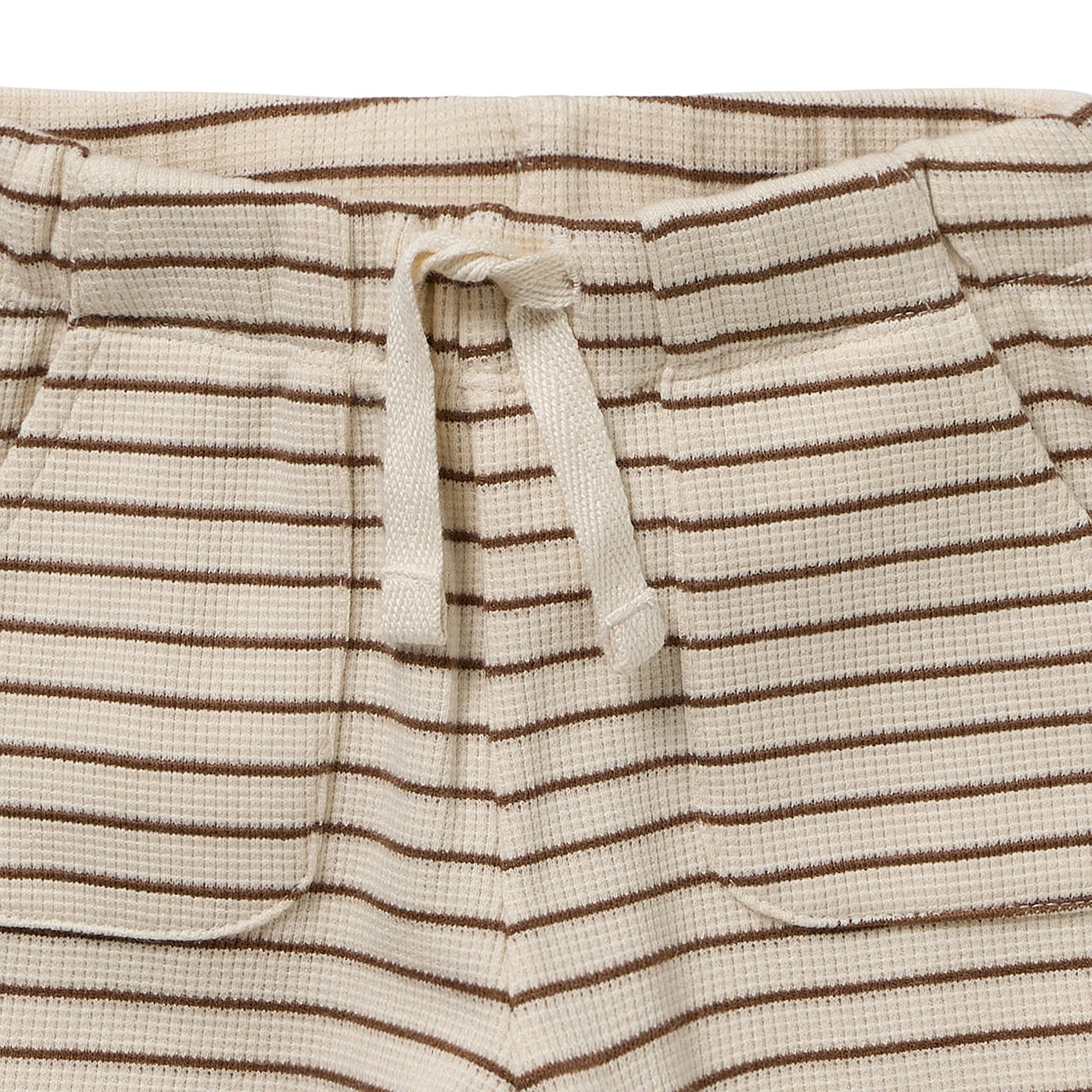 Nutmeg Stripe Organic Waffle Set - Image 3