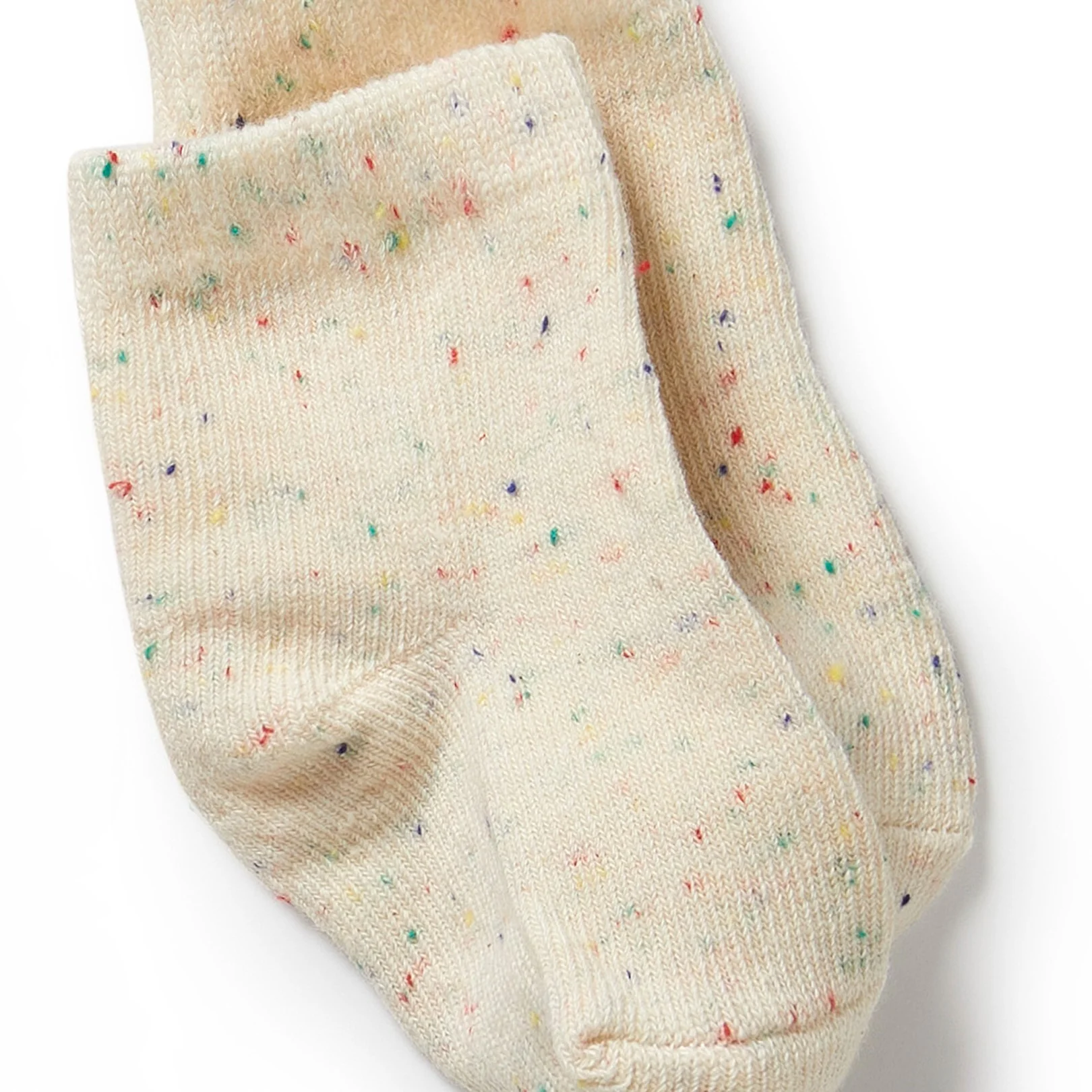 Organic 3 Pack Baby Socks - Dijon, Pink, Fleck - Image 3