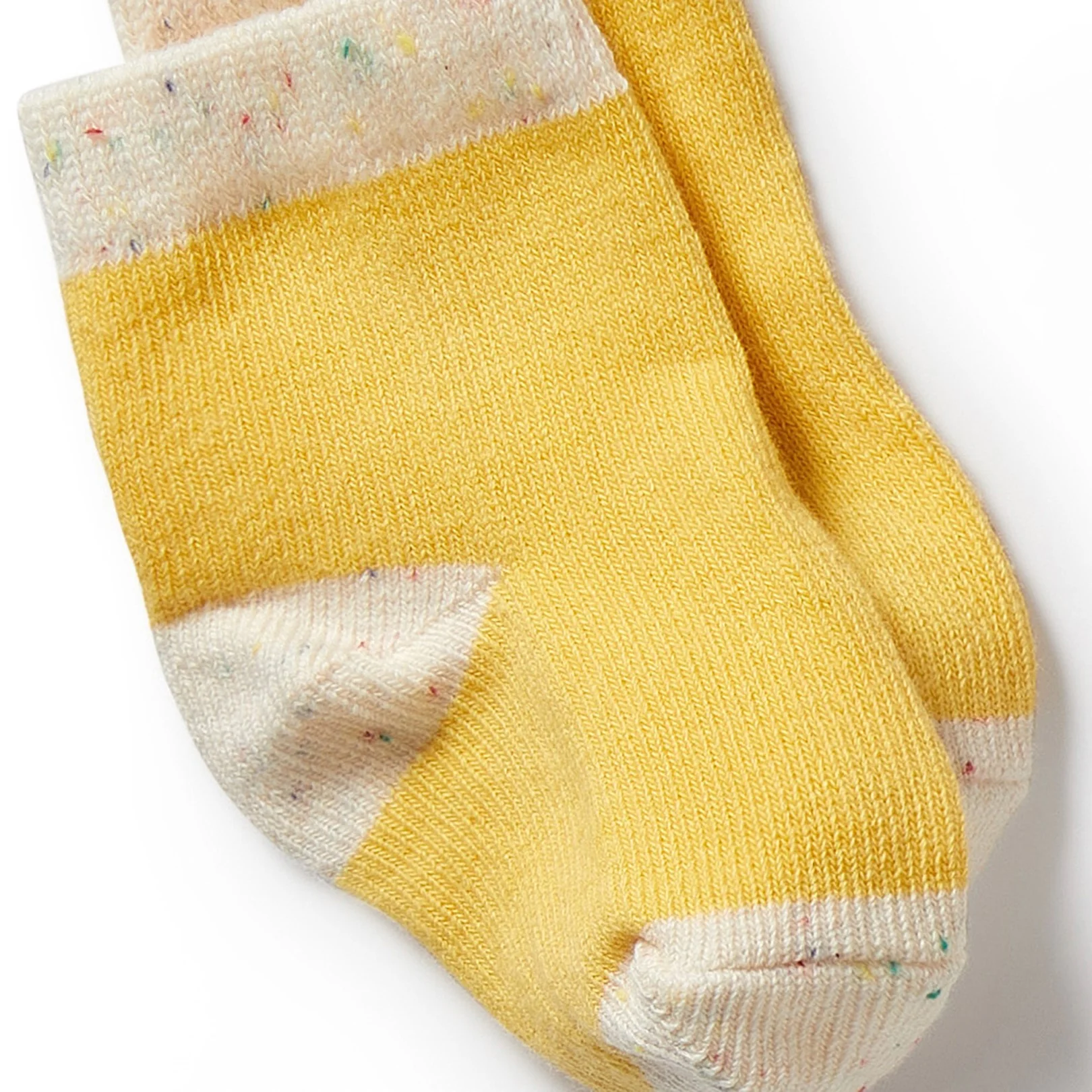 Organic 3 Pack Baby Socks - Dijon, Pink, Fleck - Image 4