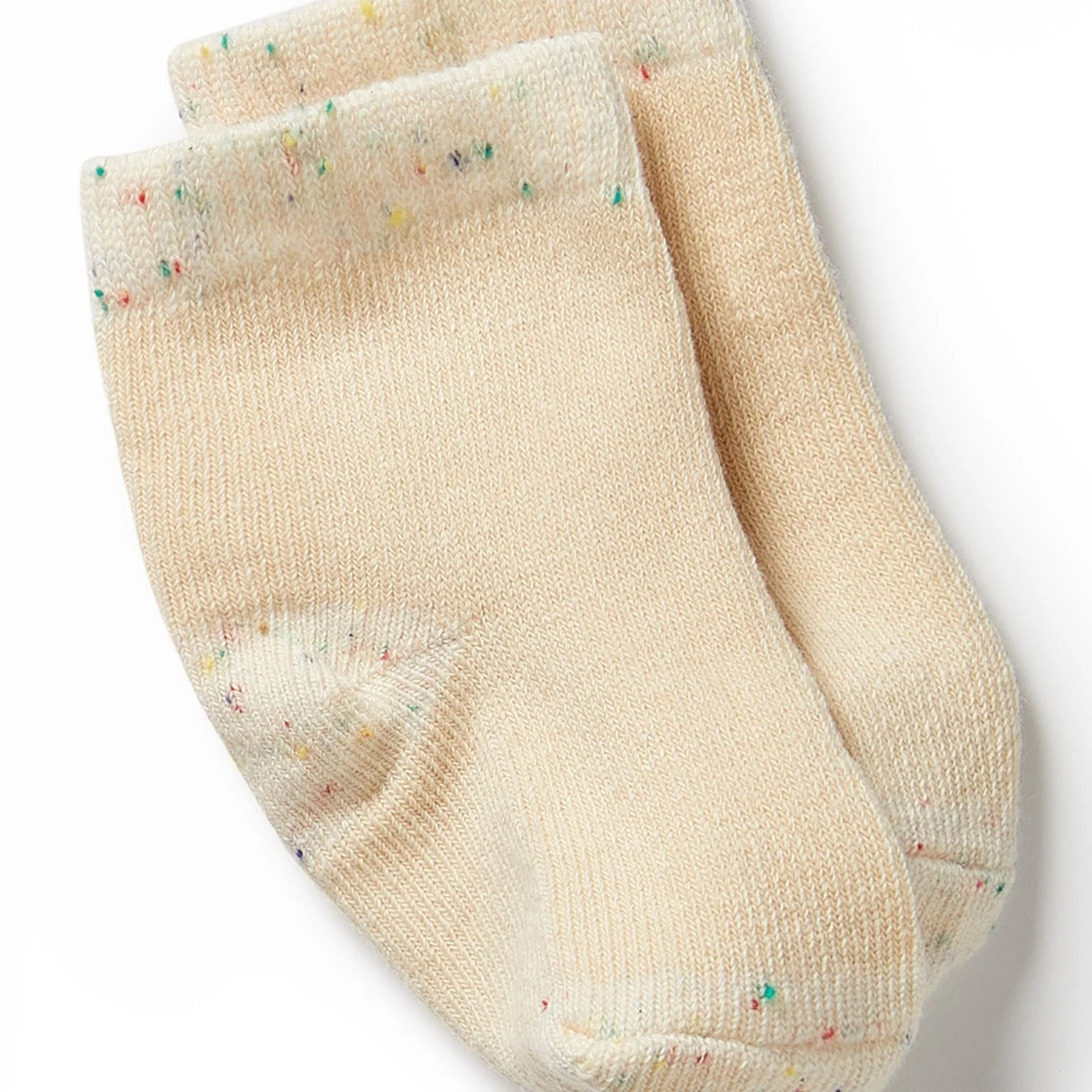 Organic 3 Pack Baby Socks - Mint Green, Cream, Pink - Image 3
