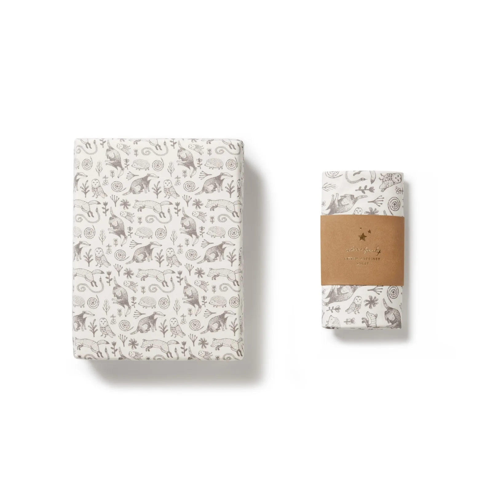 Wilson and Frenchy Organic Bassinet Sheet - Tribal Woods - Image 3