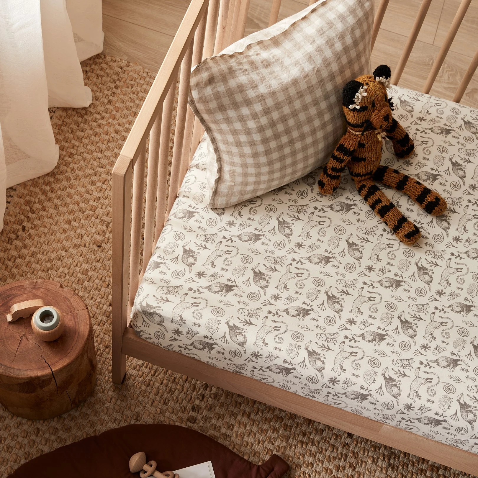 Organic Cot Sheet - Tribal Woods - Image 2