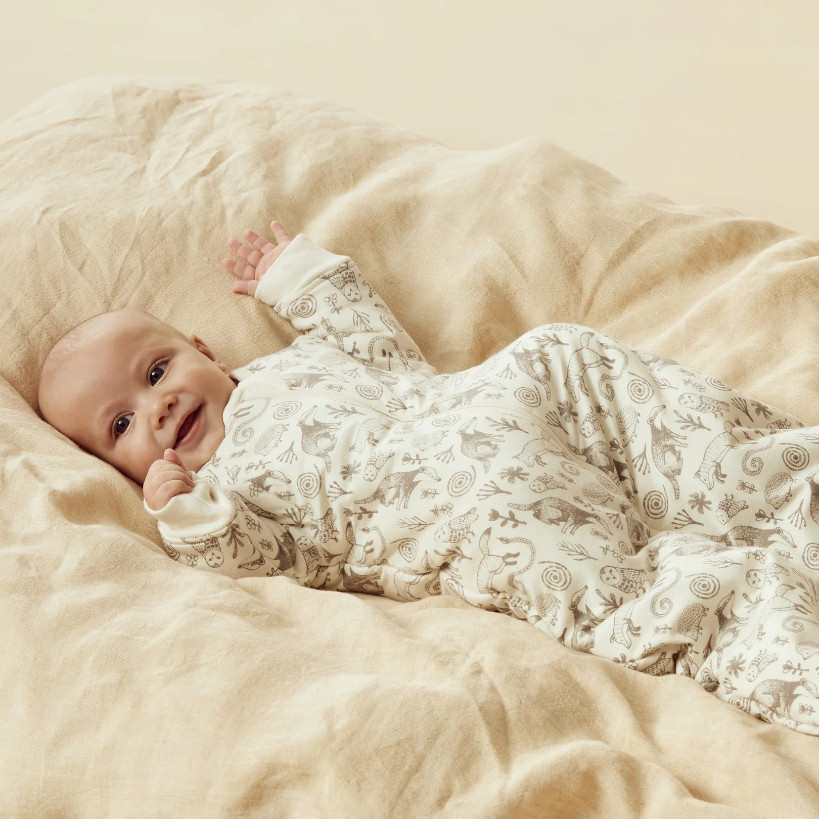 Organic Long Sleeved Sleeping Bag - Tribal Woods - Image 2