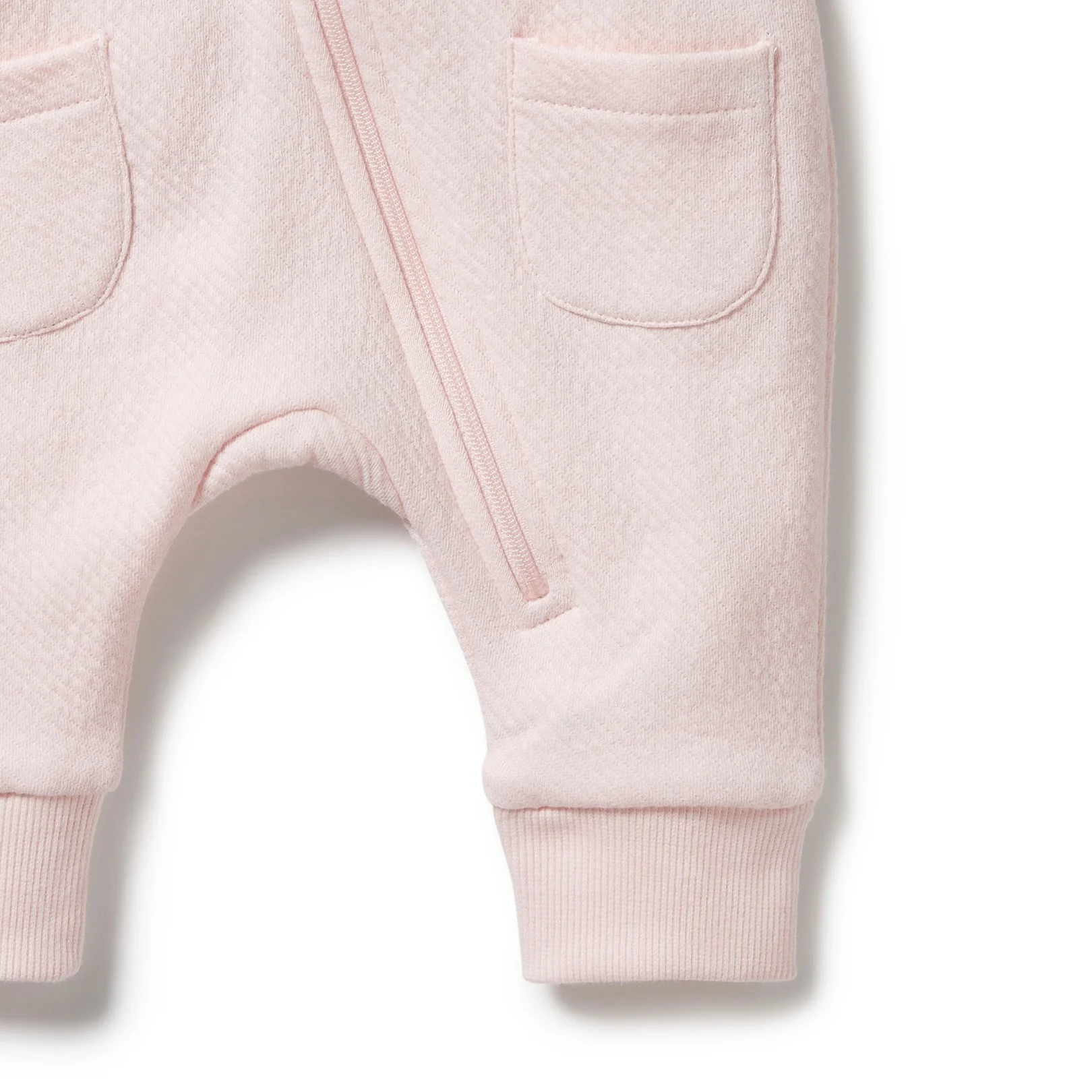 Organic Quilted Growsuit - Pink - Image 3