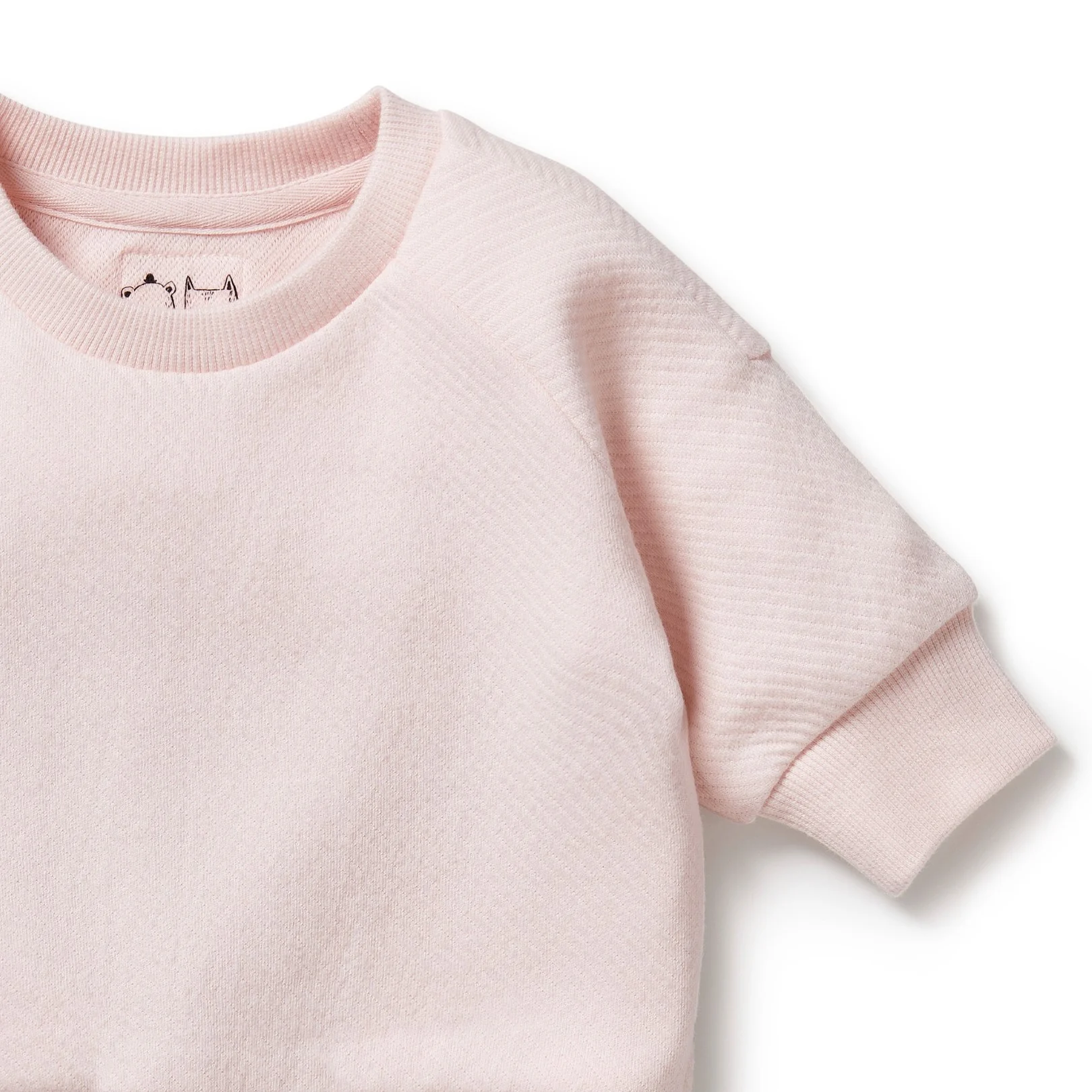 Wilson and Frenchy Organic Quilted Sweat - Pink - Image 2
