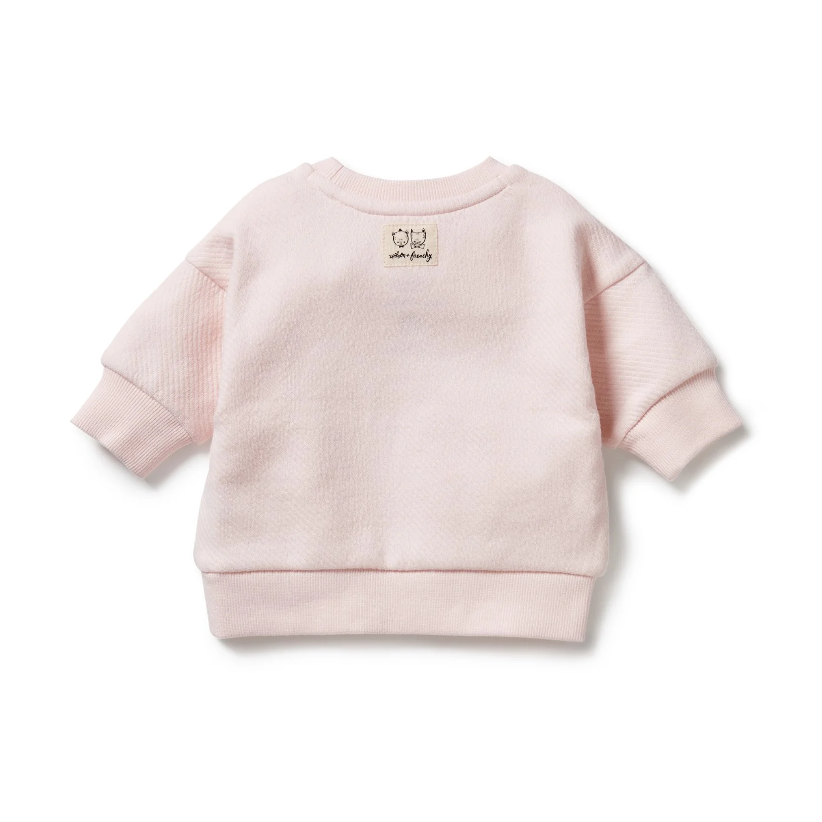 Wilson and Frenchy Organic Quilted Sweat - Pink - Image 3
