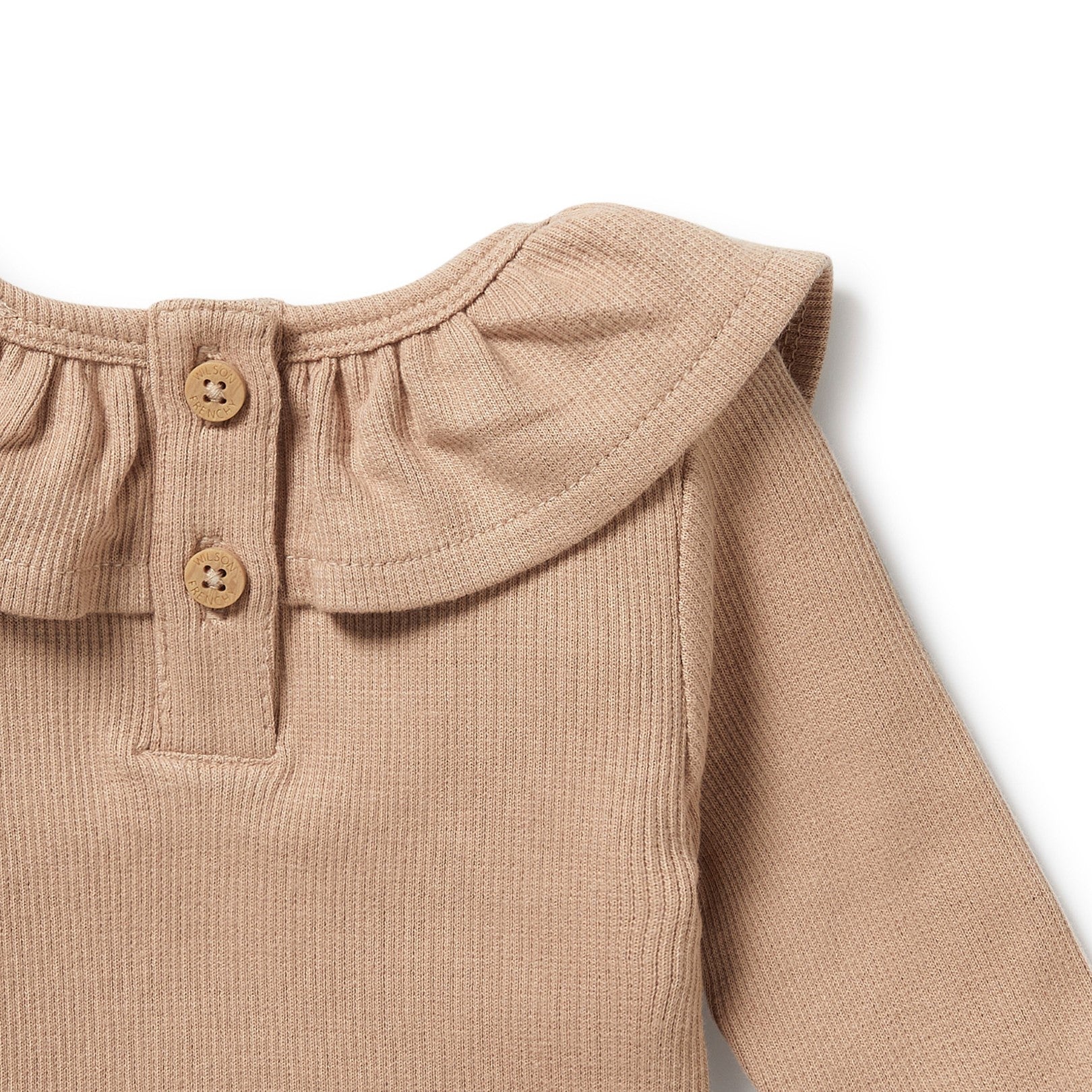 Wilson and Frenchy Organic Ruffle Top - Fawn - Image 4
