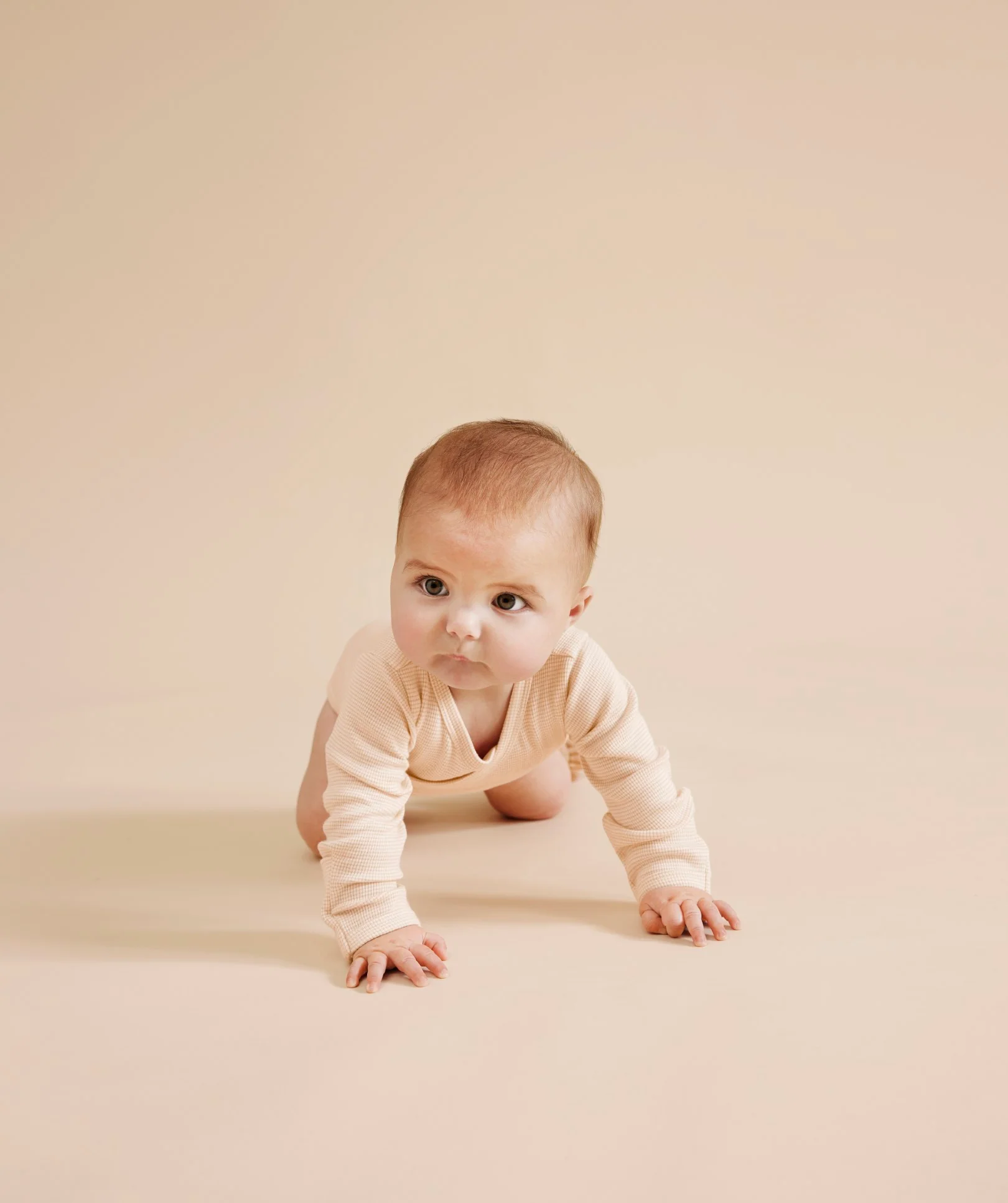 Organic Stripe Rib Kimono Bodysuit - Dusk - Image 2