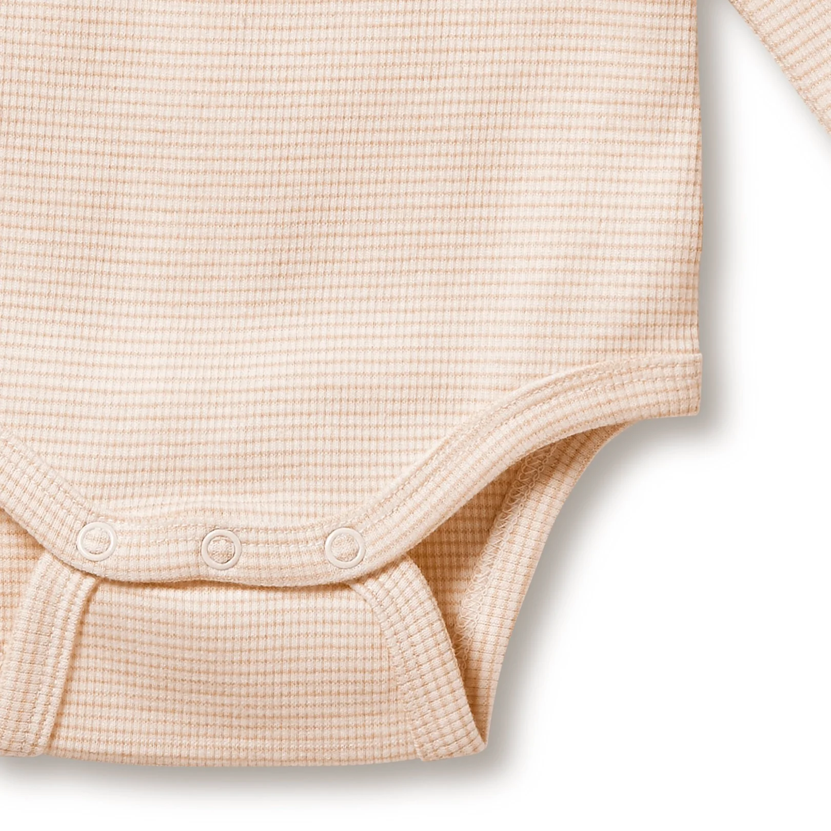 Organic Stripe Rib Kimono Bodysuit - Dusk - Image 4