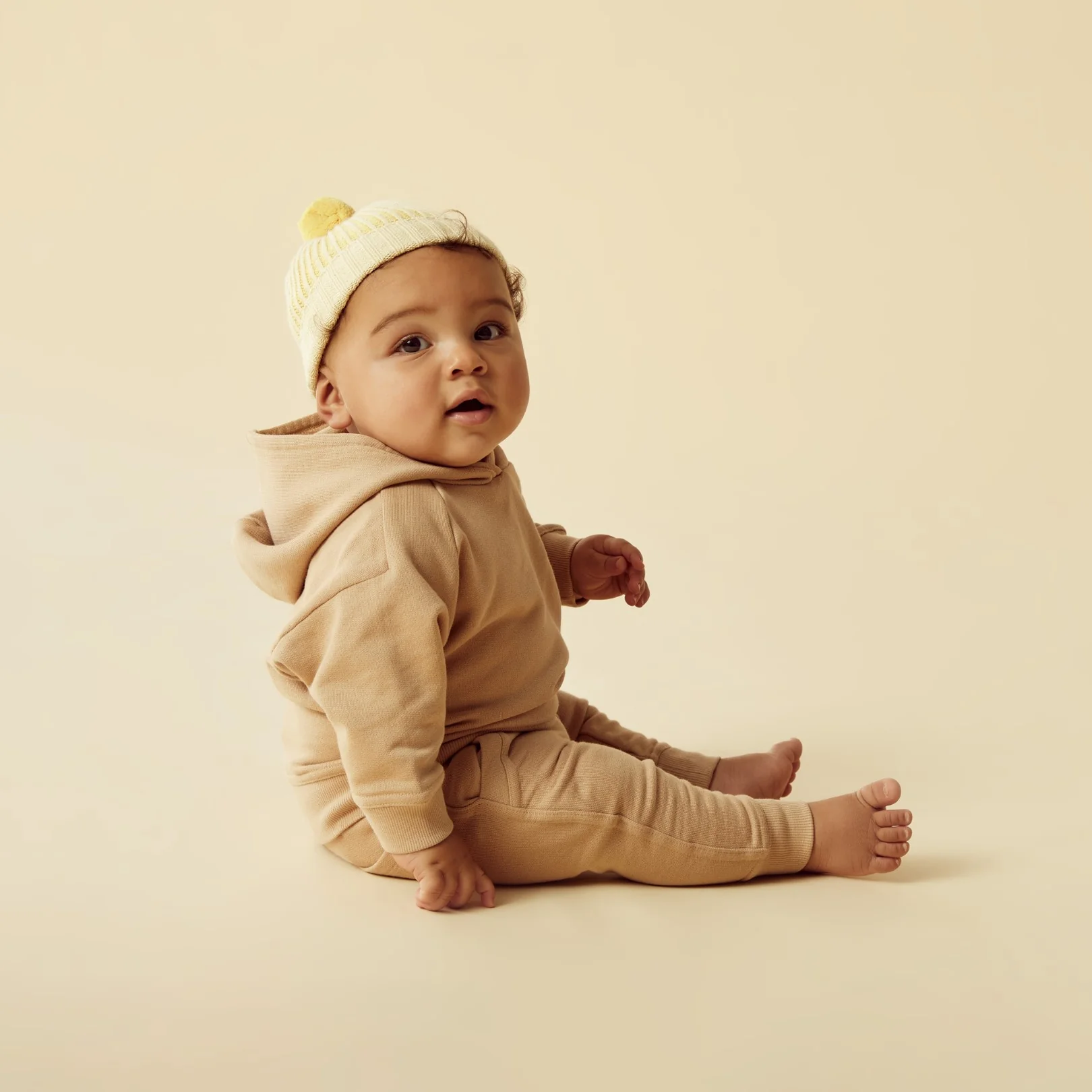 Wilson and Frenchy Organic Terry Hooded Sweat - Caramel - Image 2