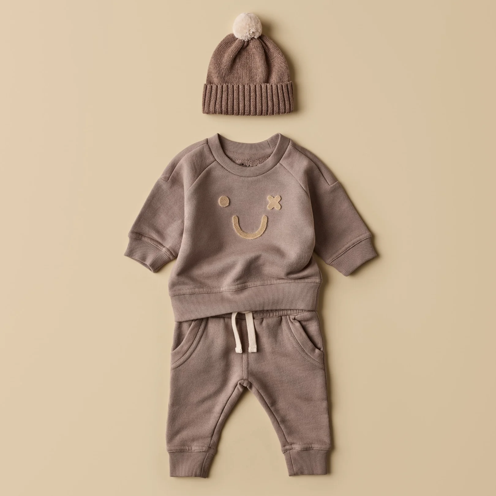 Organic Terry Sweat Pant - Stone - Image 2