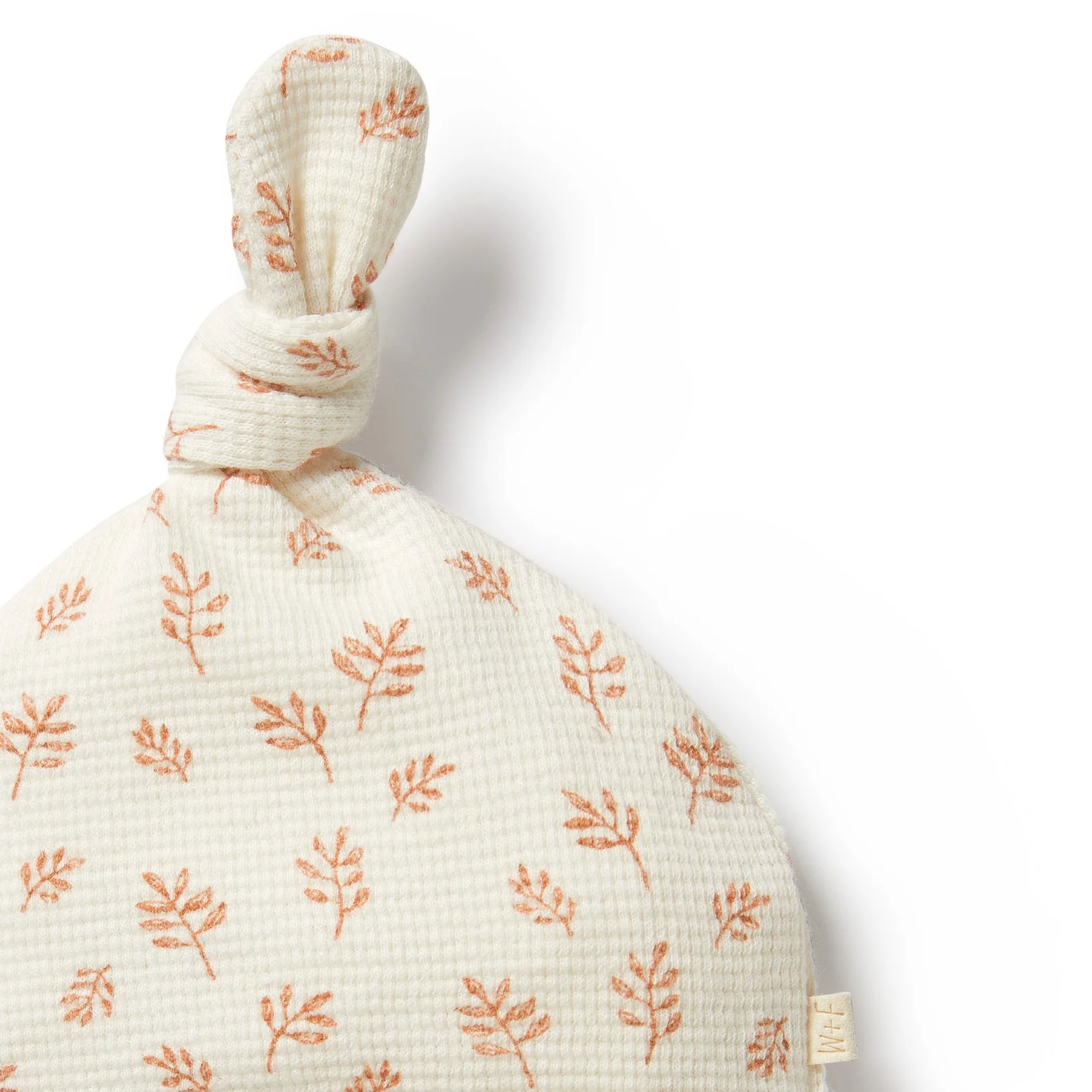 Organic Waffle Knot Hat - Winter Bloom - Image 2