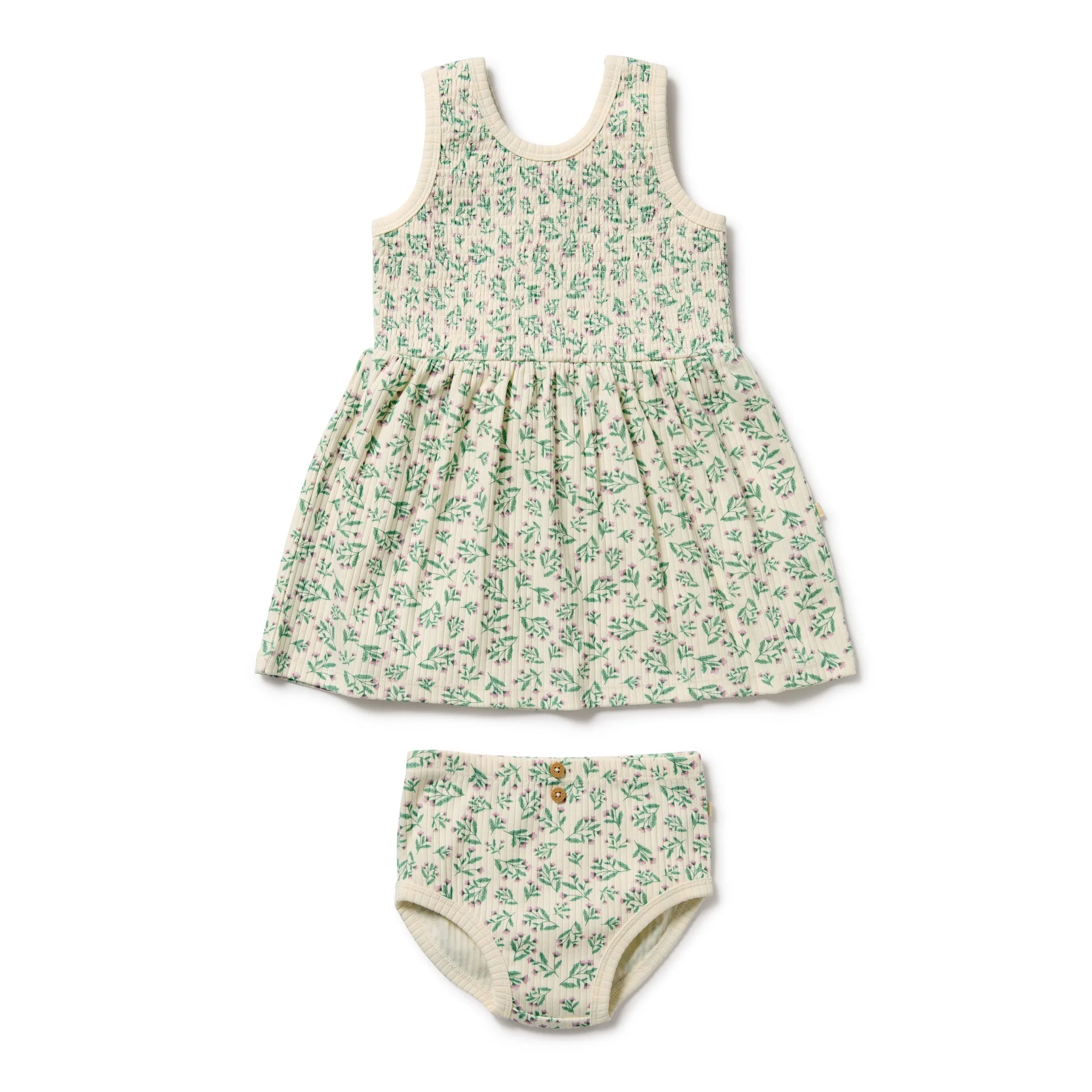 Organic Dress Set - Perwinkle