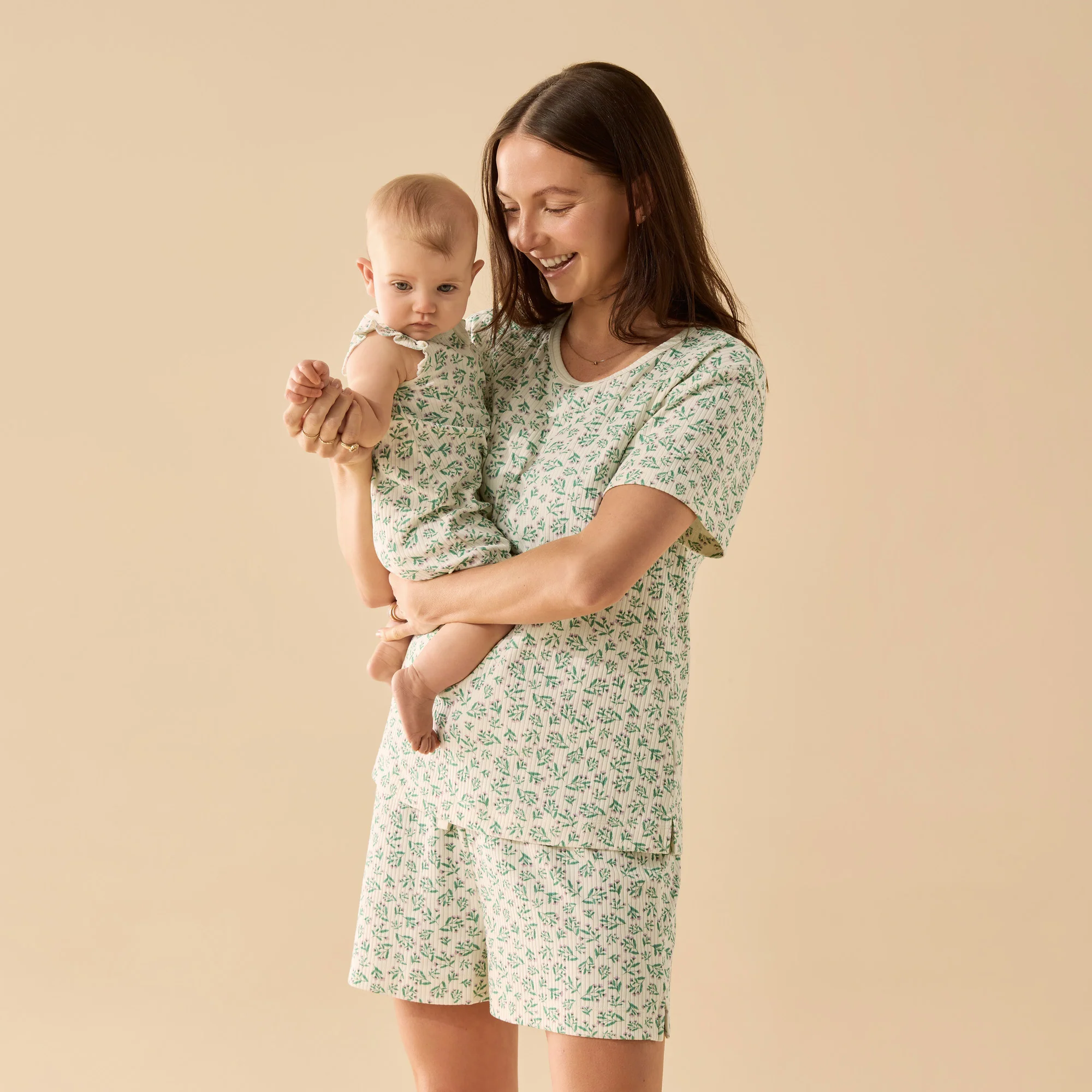 Organic Womens Short Sleeved Pyjamas - Periwinkle - Image 2
