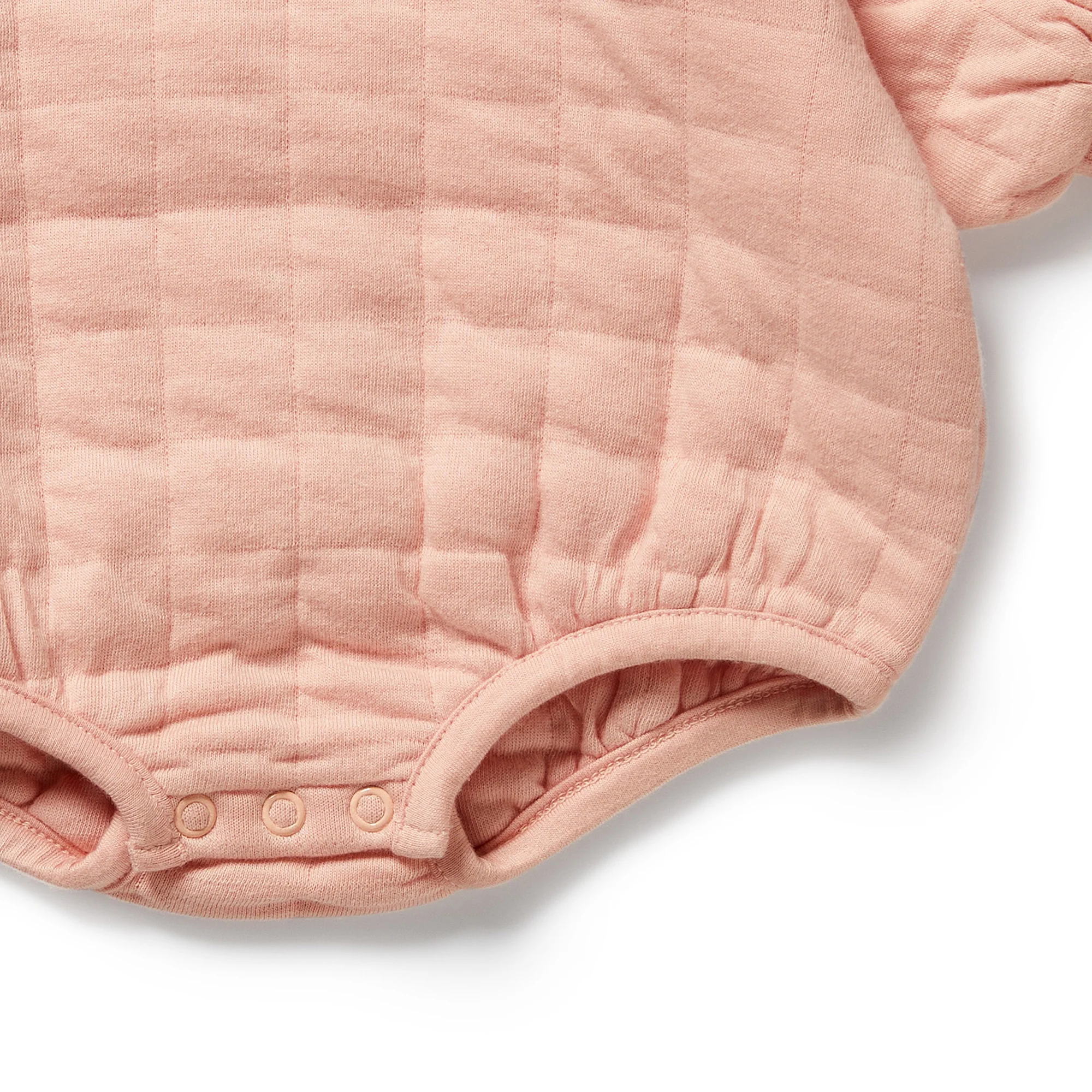Wilson & Frenchy - Pretty Pink Organic Quilted Bodysuit - Image 3
