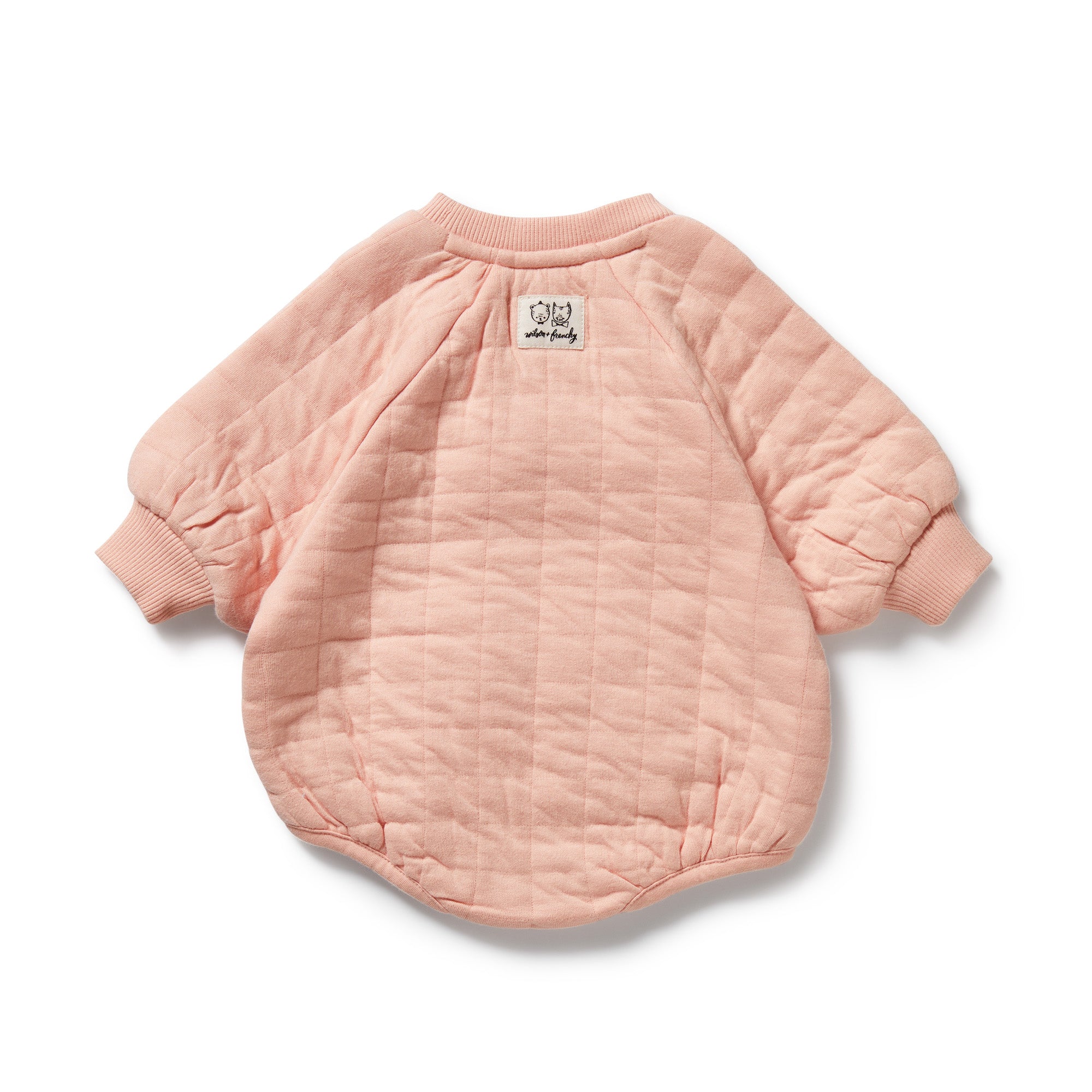 Wilson & Frenchy - Pretty Pink Organic Quilted Bodysuit - Image 4