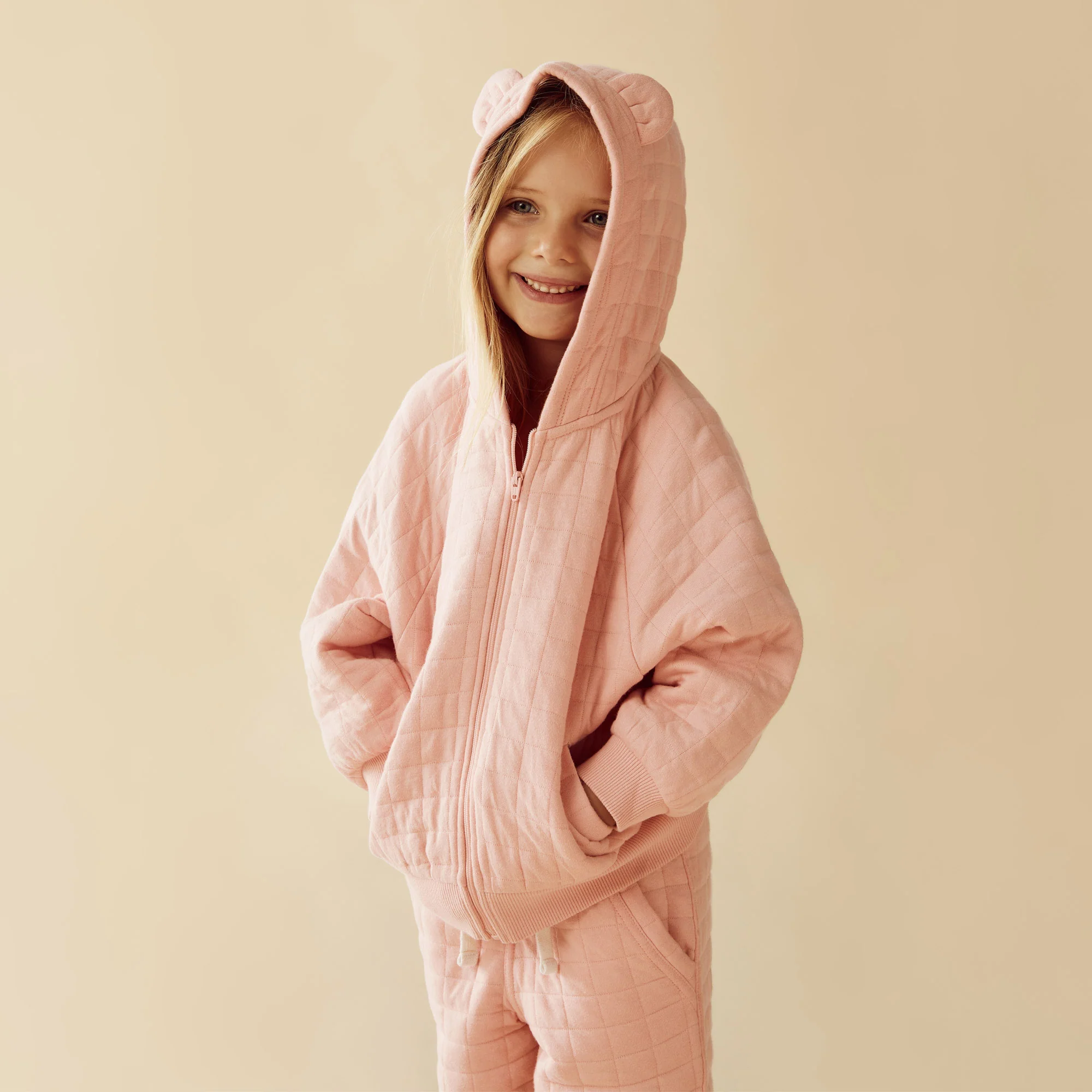 Wilson & Frenchy - Pretty Pink Organic Quilted Jacket - Image 2