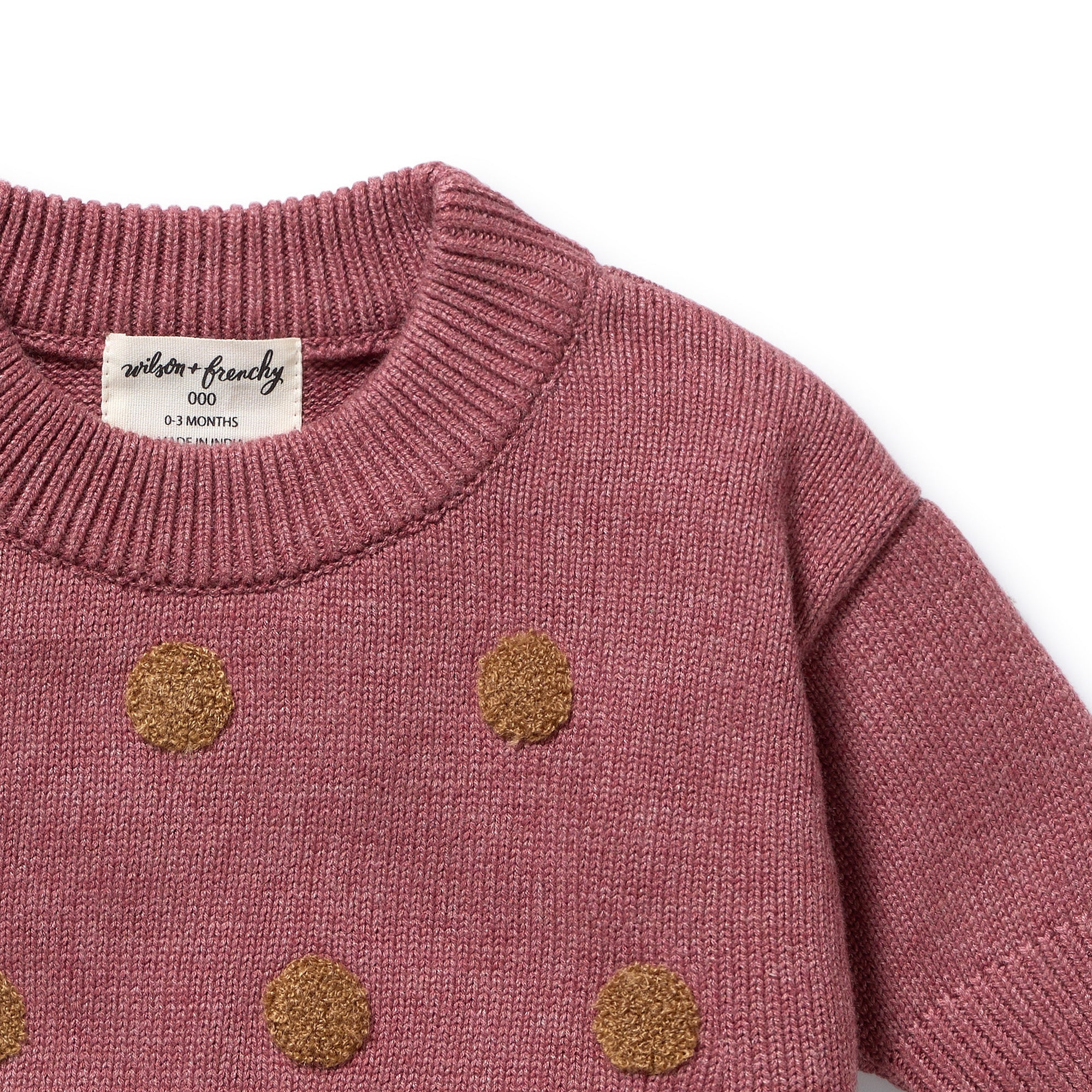 Rhubarb Organic Knitted Bauble Jumper - Image 2