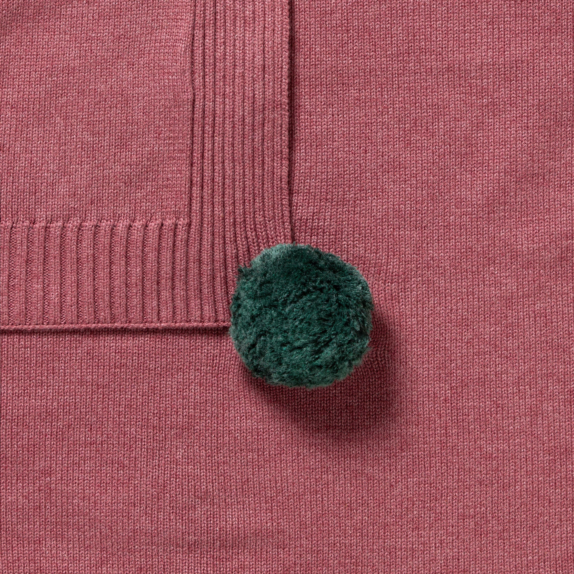 Rhubarb Organic Knitted Blanket - Image 3