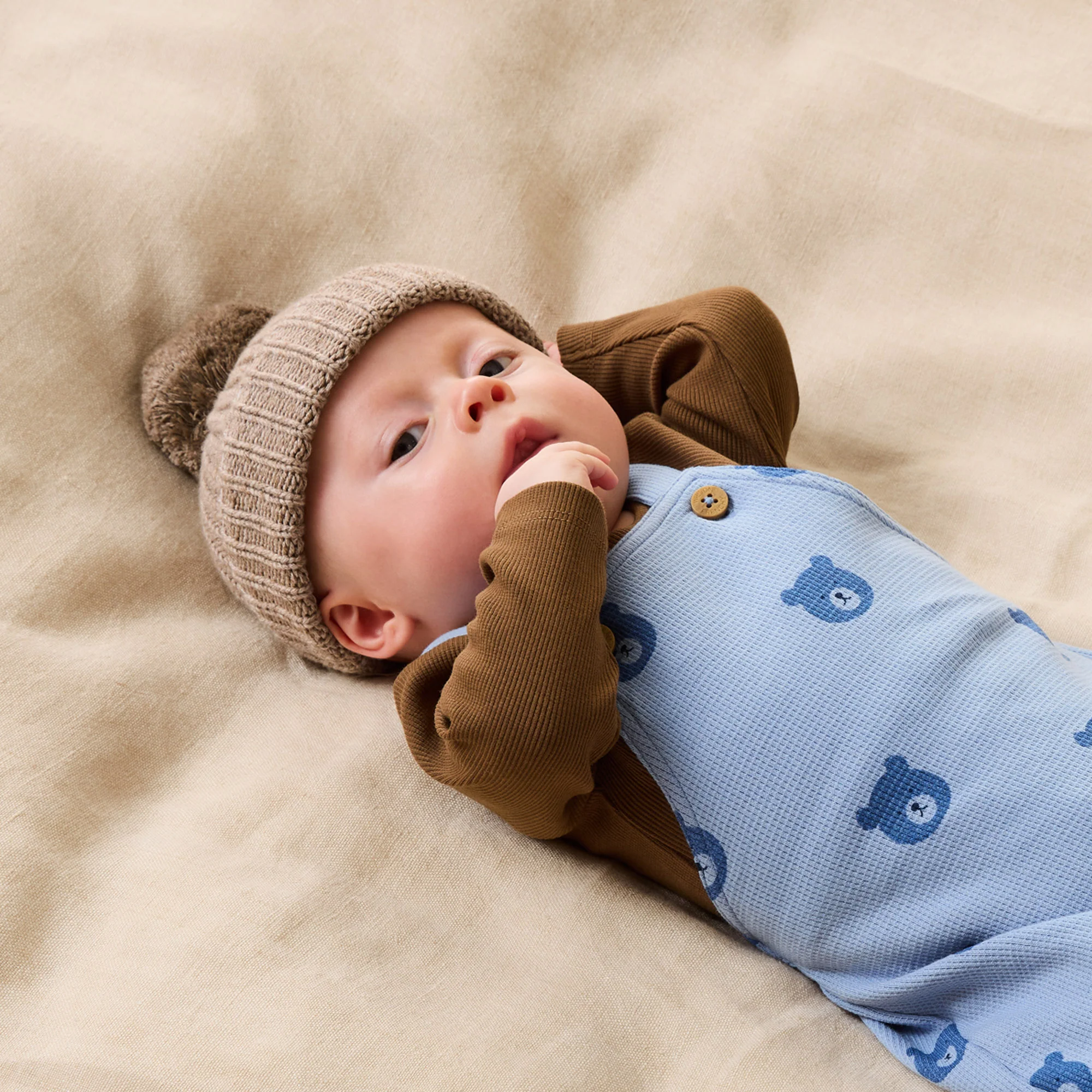 Sandstone Organic Knitted Hat - Image 3