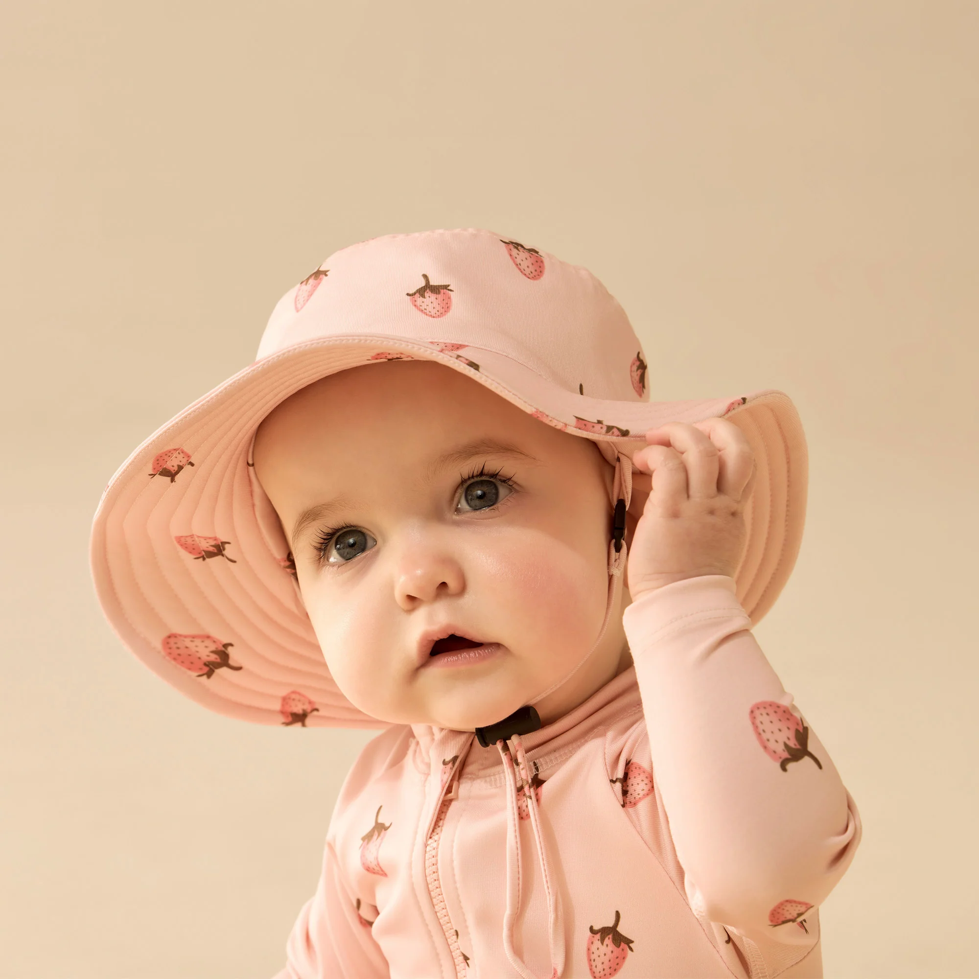 Swim Sun Hat - Strawberry Kisses - Image 2