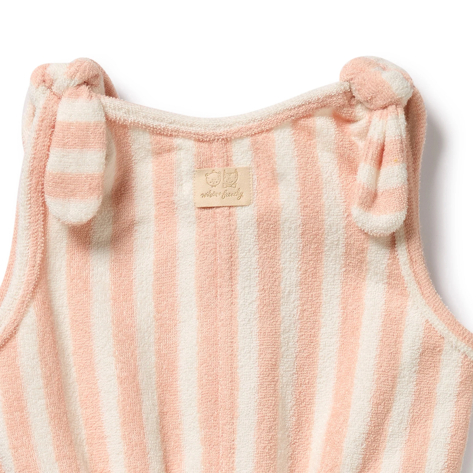 Organic Terry Playsuit - Strawberry Wave - Image 4