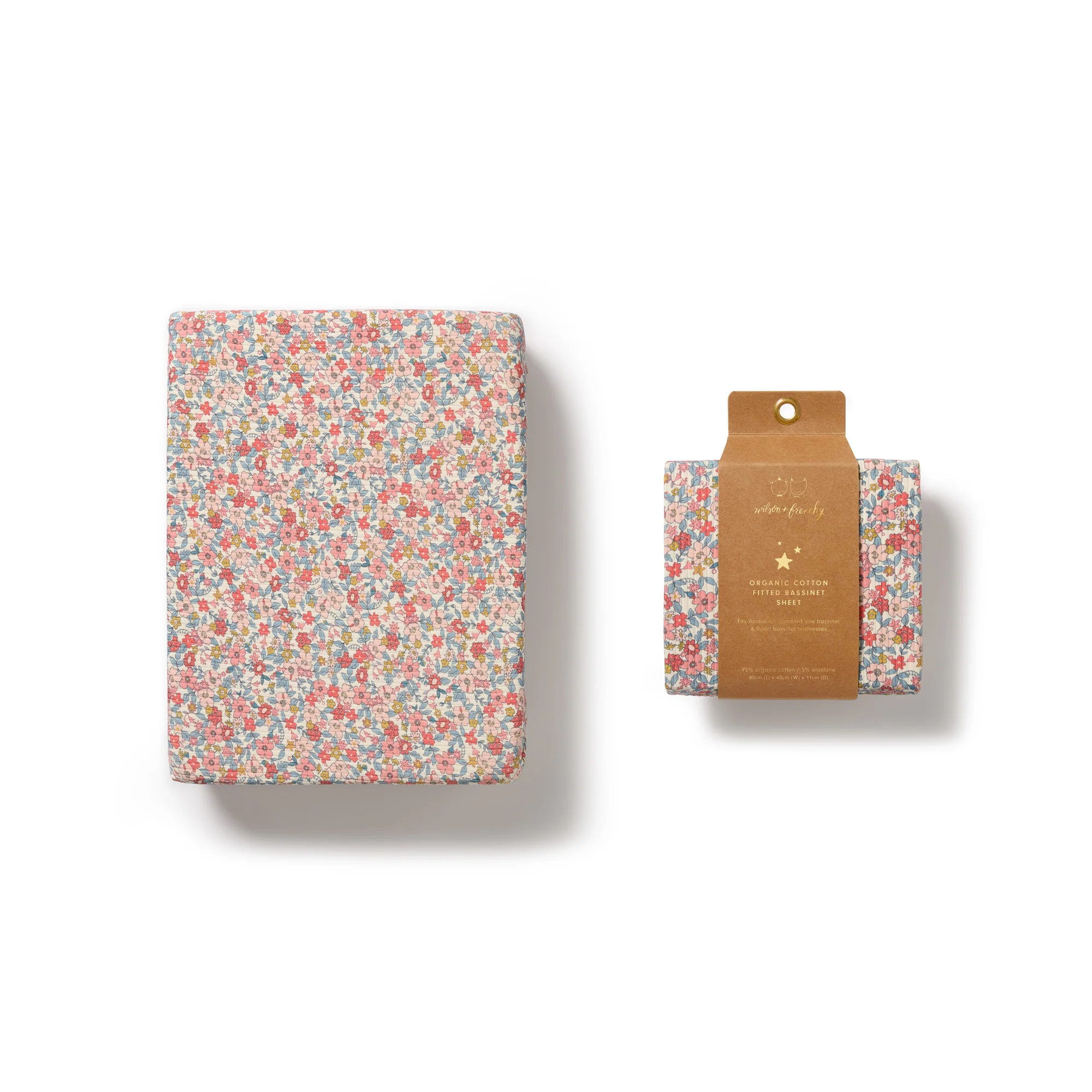 Organic Bassinet Sheet - Summer Bloom - Image 4