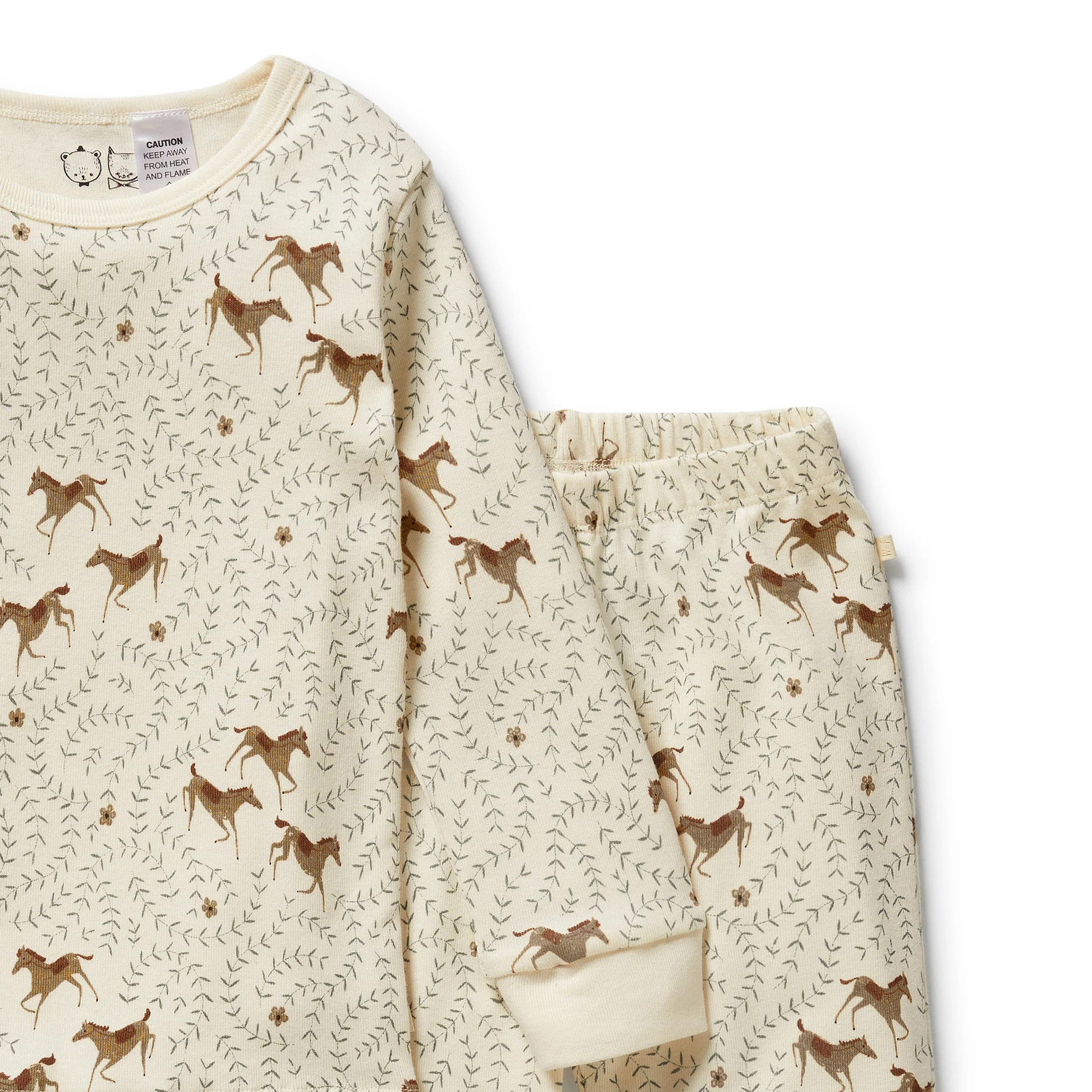Wilson & Frenchy - Trixie Horse Organic Long Sleeved Pyjamas - Image 3