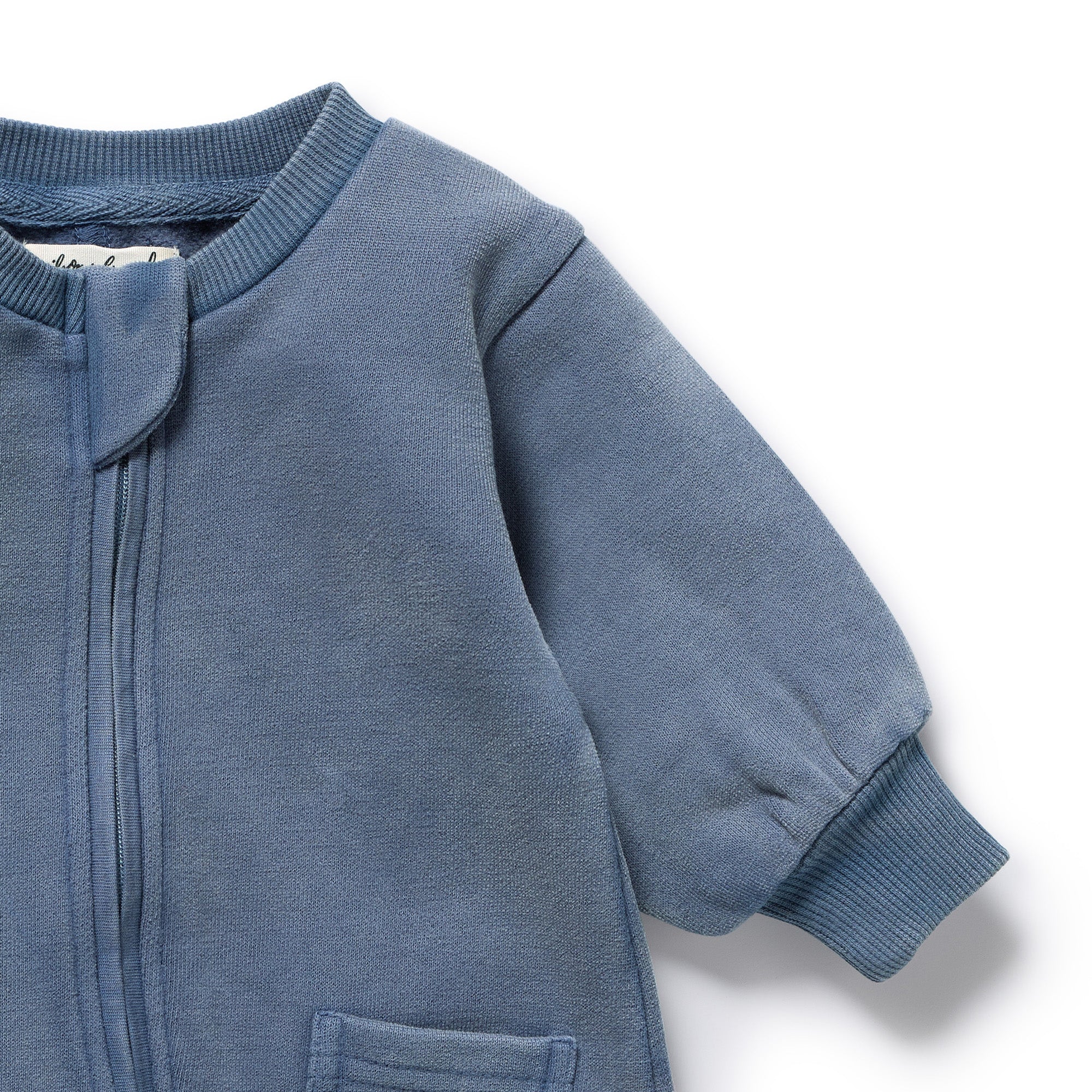 Twilight Blue Organic Terry Growsuit - Image 2