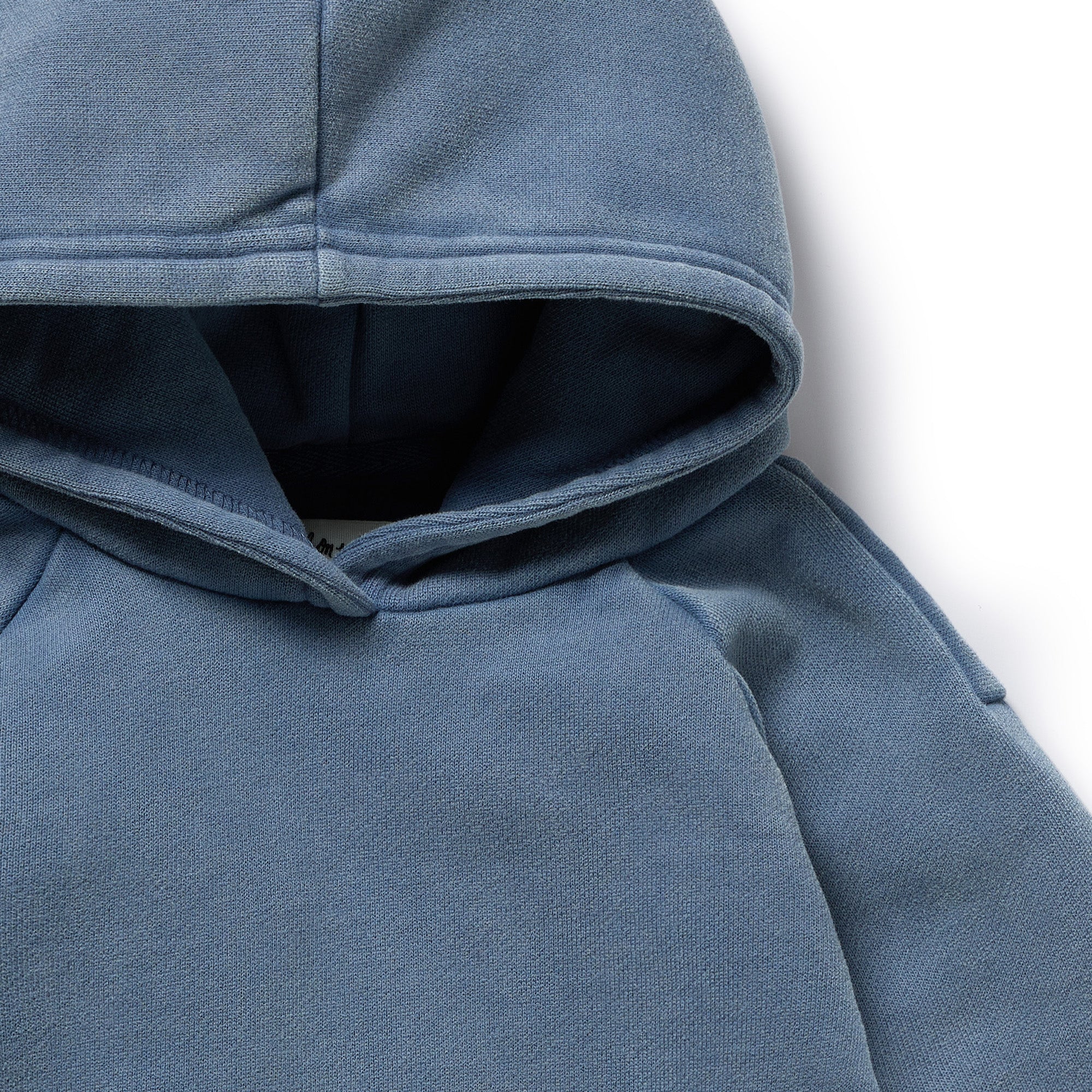 Twilight Blue Organic Terry Hooded Sweat - Image 6