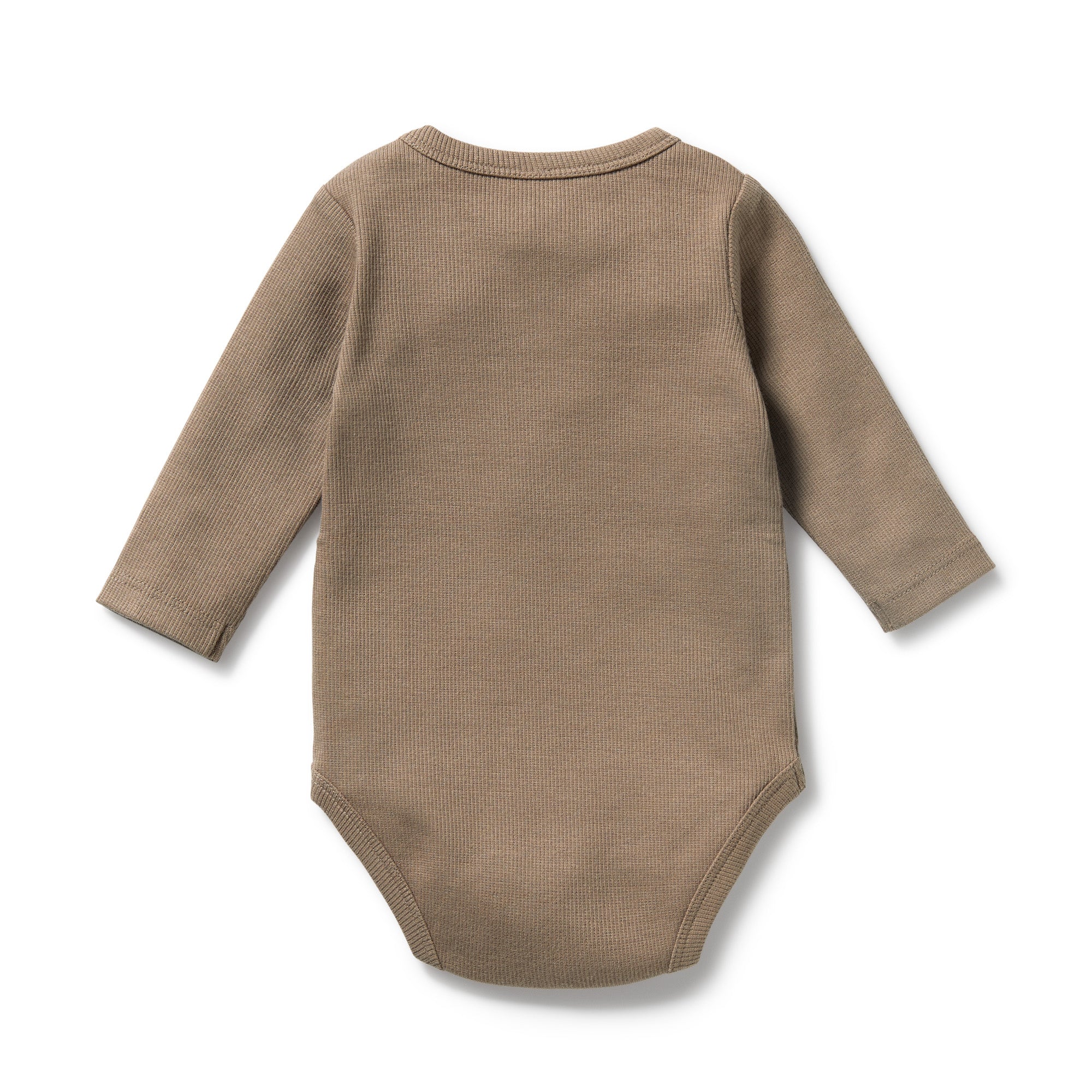 Wilson & Frenchy - Walnut Organic Rib Long Sleeved Bodysuit - Image 3