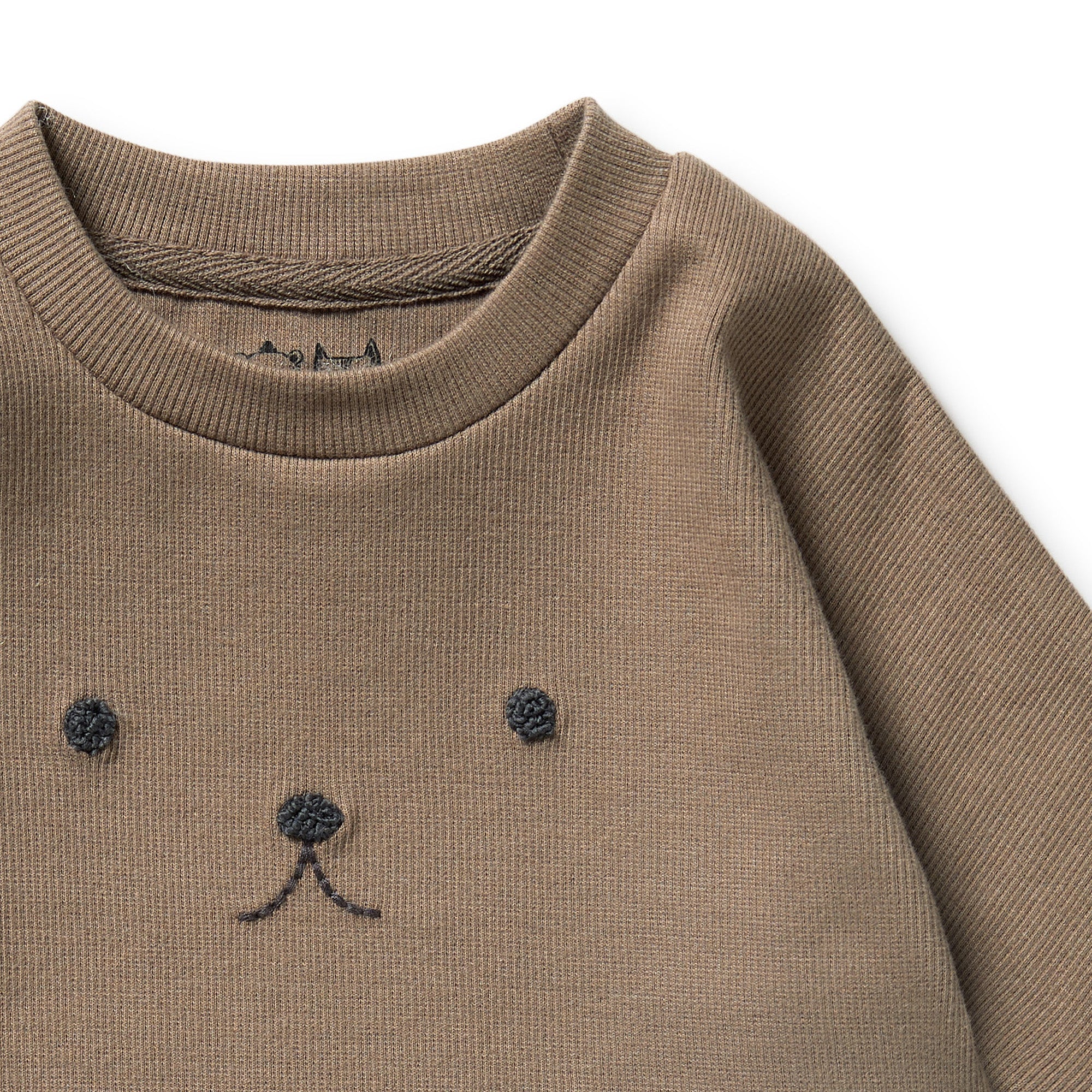 Wilson & Frenchy - Walnut Organic Rib Long Sleeved Top - Image 2