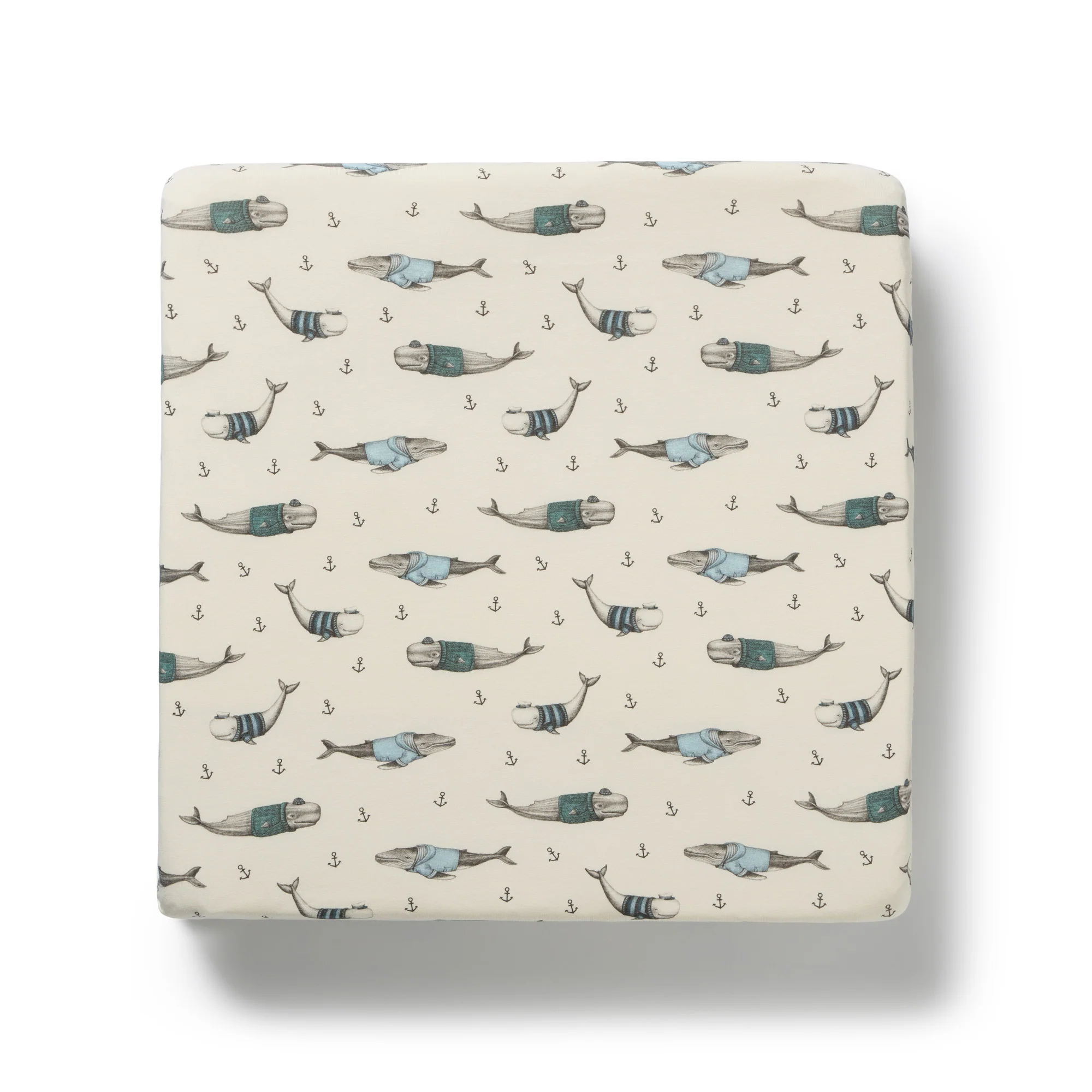 Woolly Whales Organic Cot Sheet - Image 2