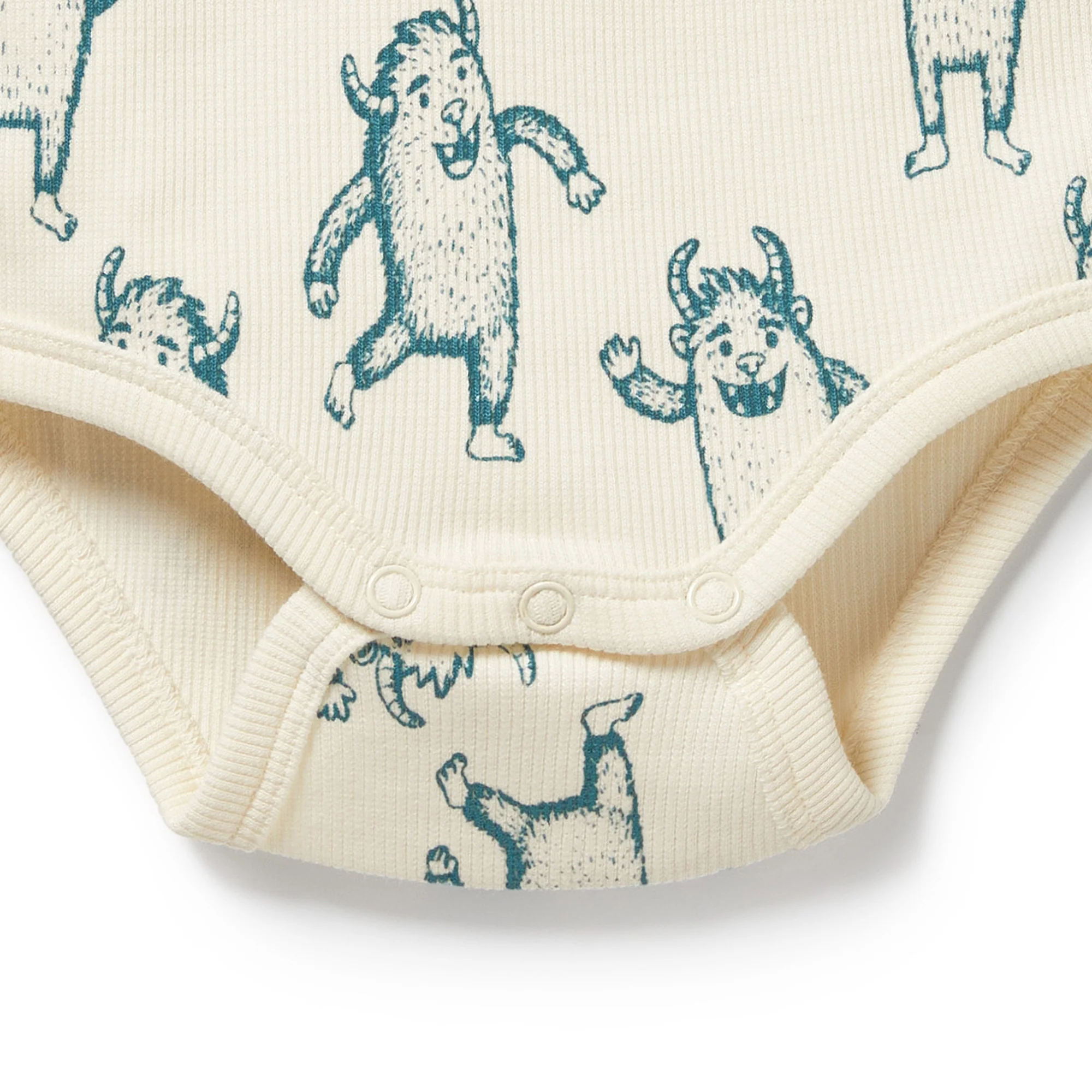 Organic Henley Bodysuit - Yeti - Image 3